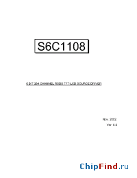 Datasheet S6C1108 manufacturer Samsung
