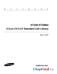 Datasheet STD80FD1CS manufacturer Samsung