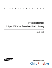 Datasheet STD80FD4CSD2 manufacturer Samsung