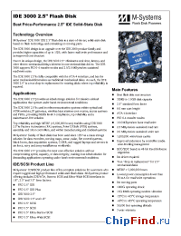 Datasheet IDE-25-128-T manufacturer SanDisk