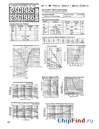 Datasheet 2SC1985 manufacturer Sanken