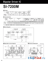 Datasheet SI-7200M manufacturer Sanken