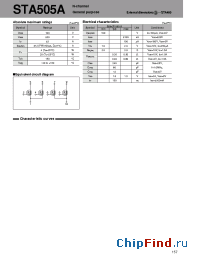 Datasheet STA505A manufacturer Sanken