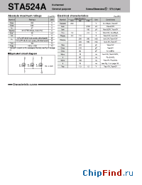 Datasheet STA524A manufacturer Sanken