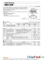 Datasheet DD130F manufacturer SanRex