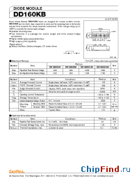 Datasheet DD160KB40 manufacturer SanRex