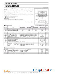 Datasheet DD240KB80 manufacturer SanRex