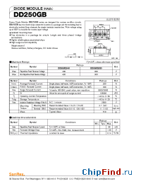 Datasheet DD250GB40 manufacturer SanRex