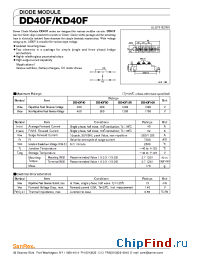 Datasheet DD40F40 manufacturer SanRex