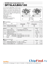 Datasheet DF75LA80 manufacturer SanRex