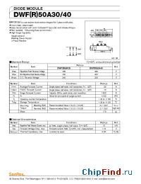 Datasheet DWR50A30 manufacturer SanRex