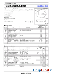 Datasheet GCA300AA120 manufacturer SanRex