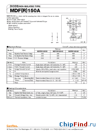 Datasheet MDR150A30-L/M manufacturer SanRex