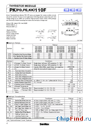 Datasheet PD110F160 manufacturer SanRex