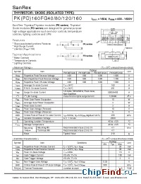 Datasheet PD160FG120 manufacturer SanRex