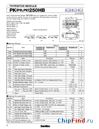 Datasheet PD250HB manufacturer SanRex