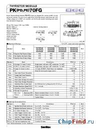 Datasheet PK70FG производства SanRex