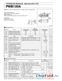 Datasheet PWB130A20 manufacturer SanRex