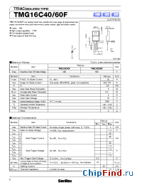 Datasheet TMG16C60F manufacturer SanRex