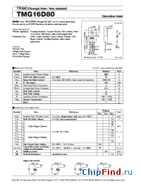 Datasheet TMG16D80 manufacturer SanRex