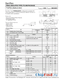 Datasheet TSR50AA40 manufacturer SanRex