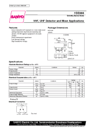 Datasheet 1SS366 manufacturer Sanyo