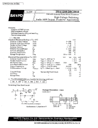 Datasheet 2SA1208 manufacturer Sanyo