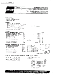 Datasheet 2SA1475 manufacturer Sanyo