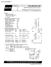 Datasheet 2SA1607 manufacturer Sanyo