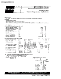 Datasheet 2SA1881 manufacturer Sanyo