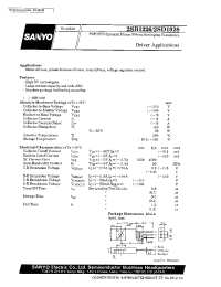 Datasheet 2SB1226 manufacturer Sanyo