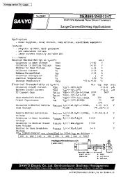 Datasheet 2SB985 manufacturer Sanyo