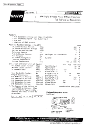 Datasheet 2SC3446 производства Sanyo