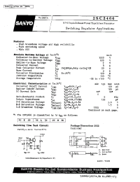 Datasheet 2SC3466 manufacturer Sanyo