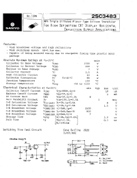 Datasheet 2SC3483 производства Sanyo