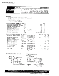 Datasheet 2SC3636 manufacturer Sanyo