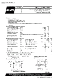 Datasheet 2SC3645 manufacturer Sanyo
