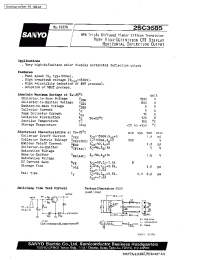 Datasheet 2SC3685 manufacturer Sanyo