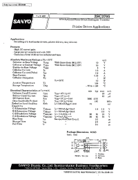 Datasheet 2SC3705 производства Sanyo