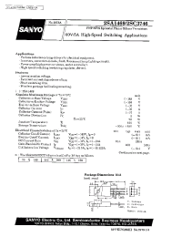 Datasheet 2SC3746 manufacturer Sanyo