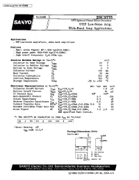 Datasheet 2SC3775 manufacturer Sanyo