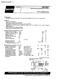 Datasheet 2SC3987 manufacturer Sanyo