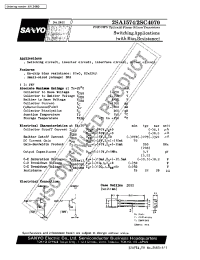 Datasheet 2SC4070 manufacturer Sanyo
