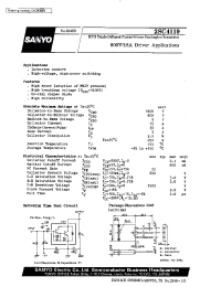 Datasheet 2SC4119 manufacturer Sanyo