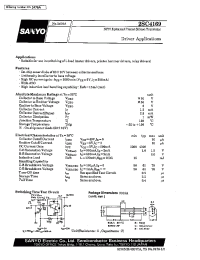 Datasheet 2SC4169 manufacturer Sanyo