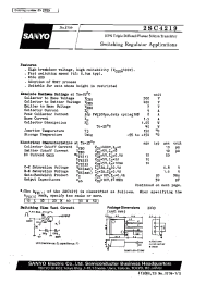 Datasheet 2SC4219 manufacturer Sanyo