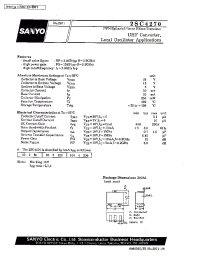 Datasheet 2SC4270 производства Sanyo