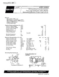 Datasheet 2SC4293 manufacturer Sanyo