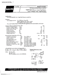 Datasheet 2SC4401 manufacturer Sanyo