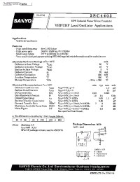 Datasheet 2SC4403 manufacturer Sanyo